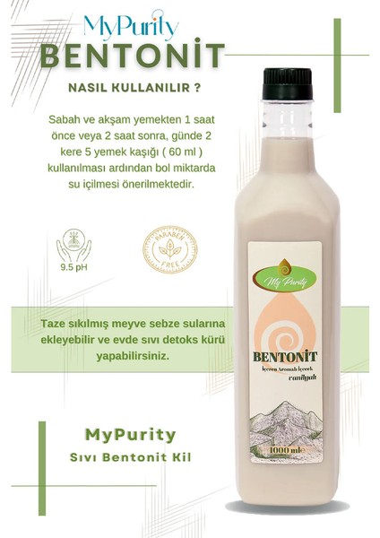 My Pruity Vanilyalı Bentonit 1 Lt