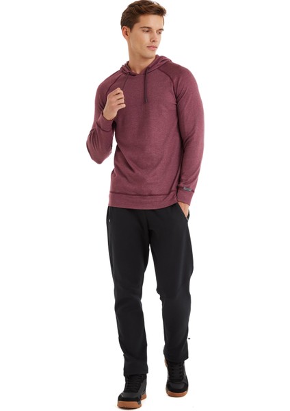 Erkek Kapüşonlu Flash Thermal Bordo Sweatshirt C8T6N4O7 fırsatları