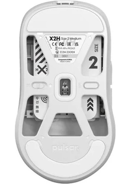 X2H Beyaz Kablosuz Size 2 Medium Simetrik Gaming Mouse (PX2H22)