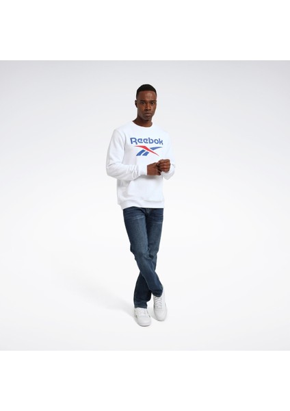 Identıty Bıg Logo Beyaz Erkek Sweatshirt modelleri