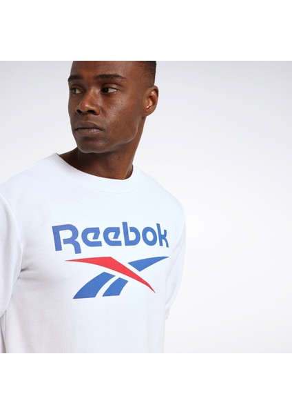 Identıty Bıg Logo Beyaz Erkek Sweatshirt fırsatları