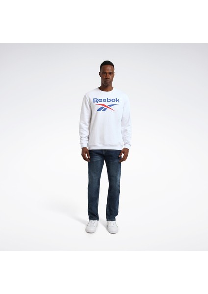 Identıty Bıg Logo Beyaz Erkek Sweatshirt indirimleri