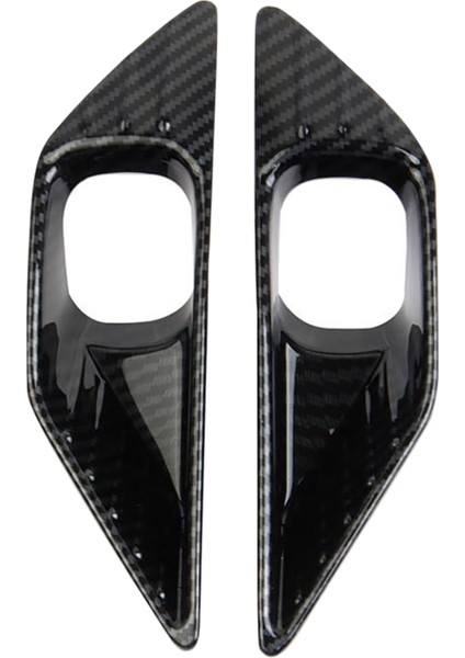 2022 Mitsubishi Outlander Için Karbon Fiber Araba Ön Sis Aydınlatma Koruması Trim Dekorasyon Çıkartması (Yurt Dışından)