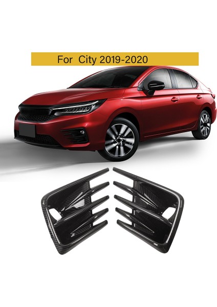 Honda City 2019 2020 Için Çift Karbon Fiber Ön Tampon Sis Lambası Lambası Kapağı Çerçeveleri Araba Aksesuarları (Yurt Dışından) fiyatları