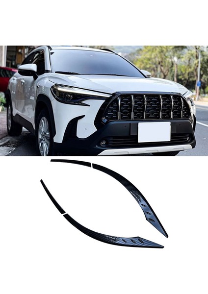 Toyota Corolla Cross 2020 2021 2022 Için Ön Far Lambası Kapağı Garnitür Şerit Kaş Kapağı Trim Etiket (Yurt Dışından) modelleri