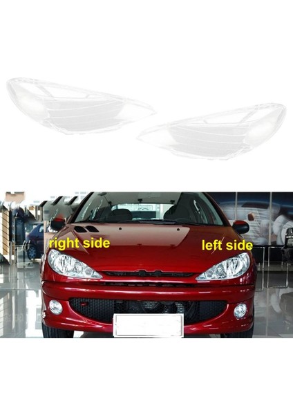 Araba Sol Far Kabuk Lamba Gölge Şeffaf Lens Kapağı Far Kapağı Peugeot 206 2004 2005 2006 2007 2008 (Yurt Dışından) fiyatları