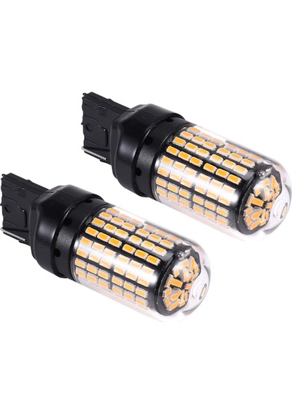 2x 7440 Canbus Süper Parlak Hata Ücretsiz LED Ampul T20 W21W 144 Smd Amber Ters Kuyruk Dönüş Sinyali Işık Için (Yurt Dışından)