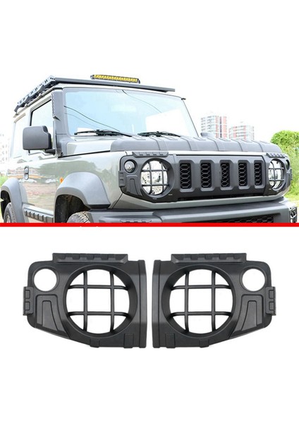 Adet Araba Ön Far Kapağı Suzuki Jimny Için JB64 Sierra JB74W 2019-2023 Modifiye Far Koruyucu Kapak (Yurt Dışından) modelleri