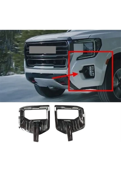 Araba Ön Tampon Sis Lambası Krom Çerçeve 84341218 84341219 Gmc Yukon 2021-2023 Için Sis Lambası Koruyucu Kapak (Yurt Dışından) modelleri