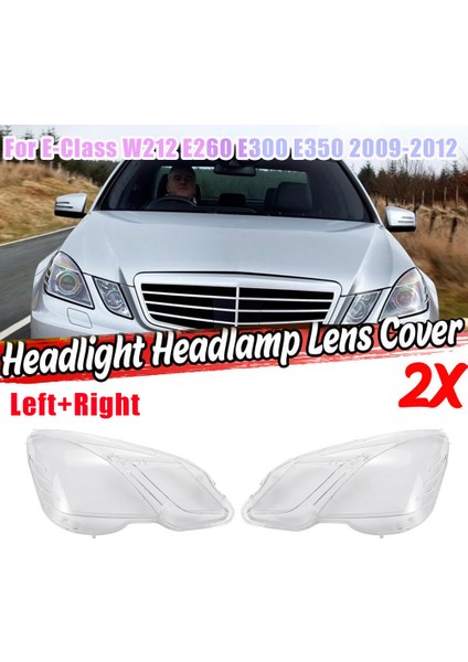 Sağ Taraf Mercedes-Benz E Sınıfı Için W212 2009-2012 E300 E350 E500 E63 Far Camı Kapağı Kafa Işık Gölge Kabuk Kapağı (Yurt Dışından) fiyatları