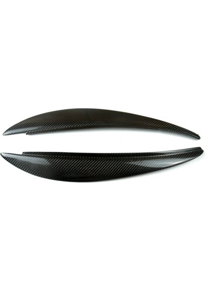 2006-2010 Peugeot 206 Için Karbon Fiber Ön Far Kapağı Başkanı Işık Lambası Göz Kapağı Kaş Trim (Yurt Dışından)
