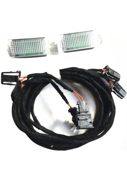 LED Ayak Bölmesi Işık Ayak Lambası Kablo Kablo Demeti Passat B7 B8 cc Golf 7 Mk7 7.5 Jetta Tiguan Mk2 5GG947409 (Yurt Dışından)