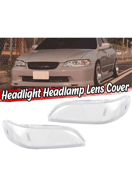 Sol Araba Far Camı Kapağı Kafa Işık Lambası Abajur Ön Işık Muhafazası Honda Accord 1998-2002 Için (Yurt Dışından) modelleri