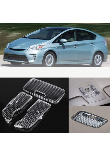 3 Adet Araba Crystal Clear Iç Harita Tavan Işık Okuma Aydınlatma Koruması Toyota Prius 2010 - 2015 Için (Yurt Dışından) fiyatları