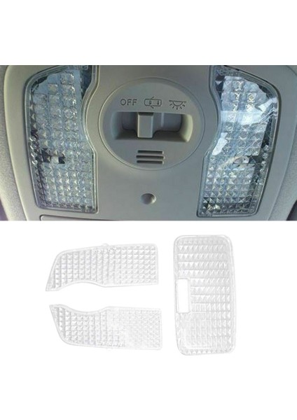 3 Adet Araba Crystal Clear Iç Harita Tavan Işık Okuma Aydınlatma Koruması Toyota Prius 2010 - 2015 Için (Yurt Dışından) fırsatları