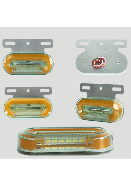 LED Römork Gümrükleme Işıkları Kamyon Yan Işıkları Için Işaret Işıkları Kargo Lambası Kamyon Traktör Dönüş Sinyalleri 24 V (Yurt Dışından)