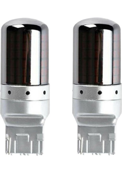 2 Adet Krom 7440 T20 144SMD Amber Canbus Hata Ücretsiz LED Lamba Ampul Dönüş Sinyali Işık (Yurt Dışından)