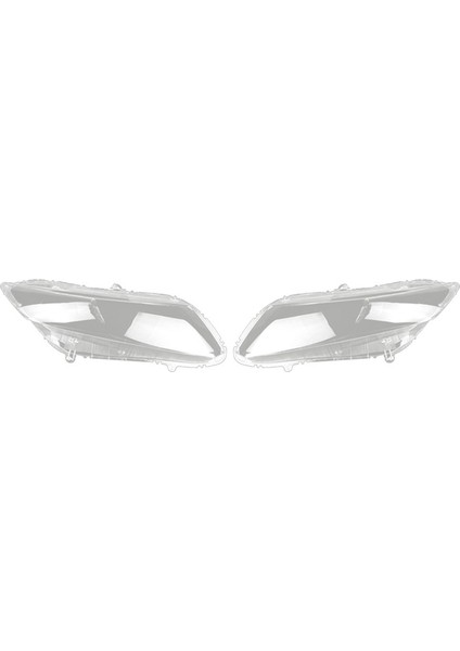 2 Adet Ön Far Kapağı Şeffaf Abajur Kafa Işık Lensi Honda Civic 2012-2015 Için (Yurt Dışından)