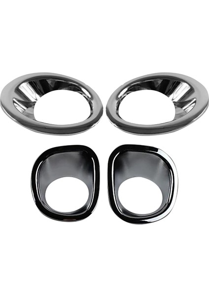 Abs Ön ve Arka Sis Lambası Lambası Kapağı Trim Sis Lambası Kalıplama Garnitür Çerçeve Koruyucu Nissan X-Trail Için T31 2008-2010 (Yurt Dışından)