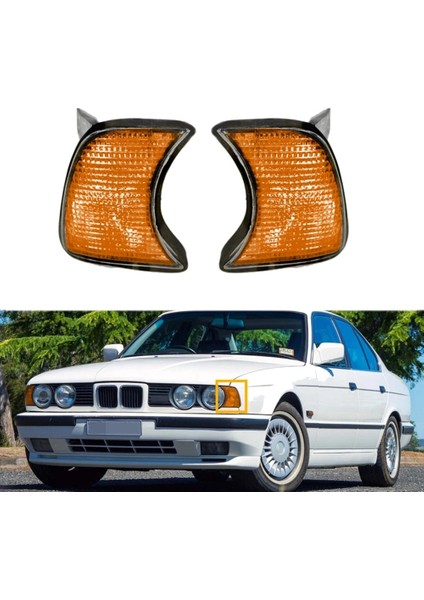 63131384033 63131384034-BMW 5-Serisi E34 1987-1996 Araba Dönüş Sinyali Göstergesi Köşe Işık Lambası (Yurt Dışından) fiyatları