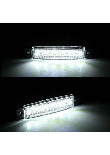 10 x Beyaz 12V LED Kırmızı Gümrükleme Yan Işaretleyici Işık Göstergesi Lamba Şeridi Kamyon Römork Kamyon (Yurt Dışından) fırsatları