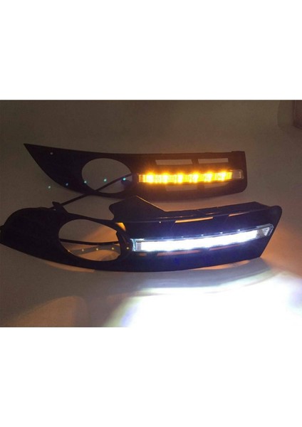 Ön Tampon Sis Lambaları Işık Izgara Izgaraları + Passat B6 2007-2011 Için Drl LED Su Geçirmez (Yurt Dışından)