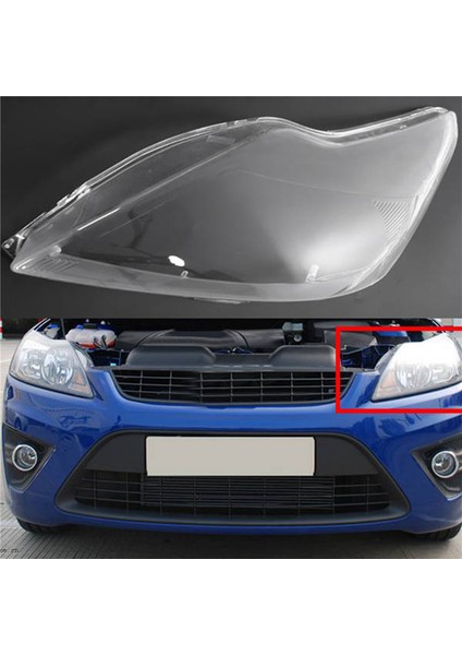 Ford Focus 2009-2011 Için Ön Sol Farlar Kapak Kabuk Şeffaf Lens Abajur (Yurt Dışından) modelleri