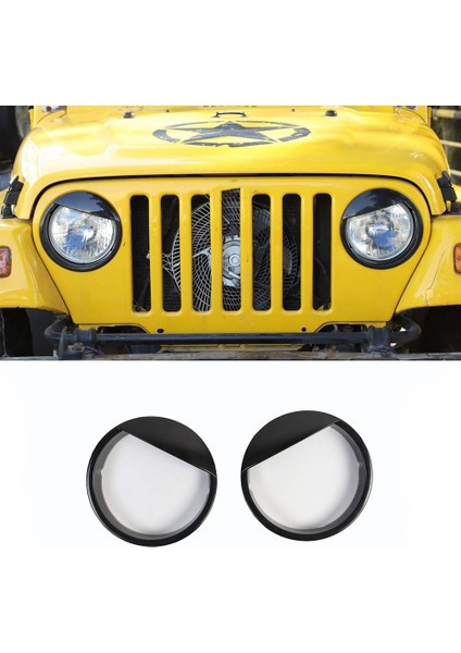 Angry Eyes Far Çerçeveleri Kapak Trim Jeep Wrangler Tj 1997-2006 Angry Bird Kafa Işıkları Çerçeve Lamba Kapağı (Yurt Dışından) fiyatları