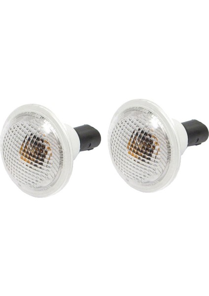 2 Adet Çamurluk Yan Ikaz Lambaları XGB500020 Land Rover Range Rover Için L322 03-12 Dönüş Sinyali Tekrarlayıcı Lamba Lens Konut (Yurt Dışından)