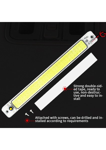 84 LED Cob Paneli Yüksek Parlaklık Işık Araba Kamyon Rv Van Kabin Dome Okuma Lambası Tavan Plaka Işıkları 12 V 24 V (Yurt Dışından) modelleri