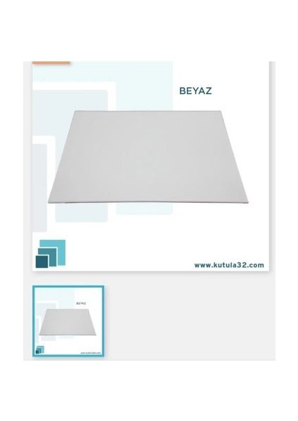 30*30 Mdf Kaplamalı Pasta Altlığı Beyaz 10 Adet