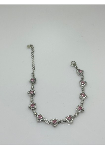 Zirkon Taşlı Kalp Bileklik