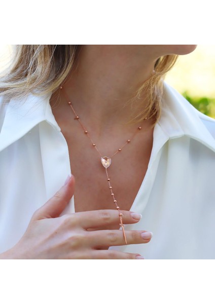 Top Trend Rose Gold Kaplama Gümüş Kolye fiyatları