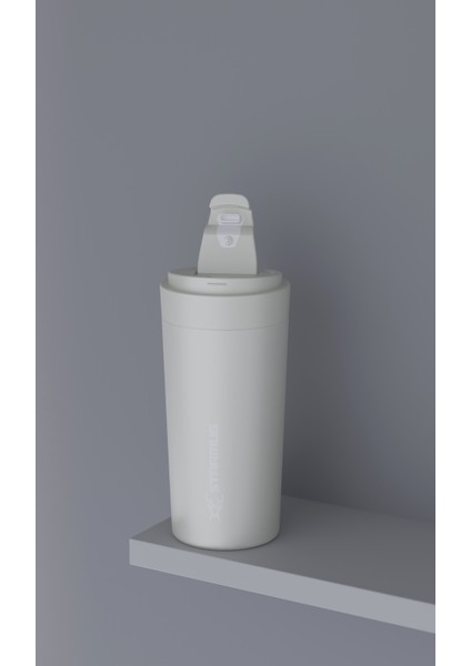 Soothe 380 ml / 13 Oz Çelik Termos - Krem