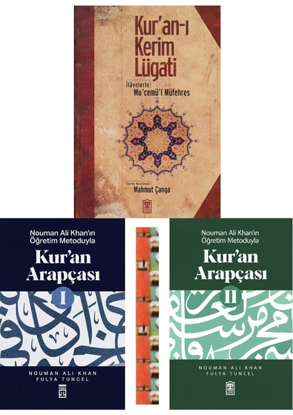 Kur'an-ı Kerim Lügati / Kuran Arapçası 1 / Kuran Arapçası 2 (3kitap)
