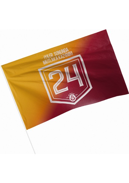 Galatasaray Elde Sallama Yatay Degrade Bayrak 150X200 U241385