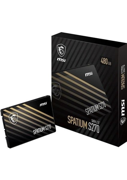 Msı 480GB Spatıum S270 500-450MB/S SSD Sata-3 Disk