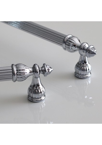 10 Adet Şah 96 mm Krom Renk Kulp Metal Mobilya Dolap Çekmece Kapak Mutfak Kulplar Kulbu Dolabı Kulpu fiyatları