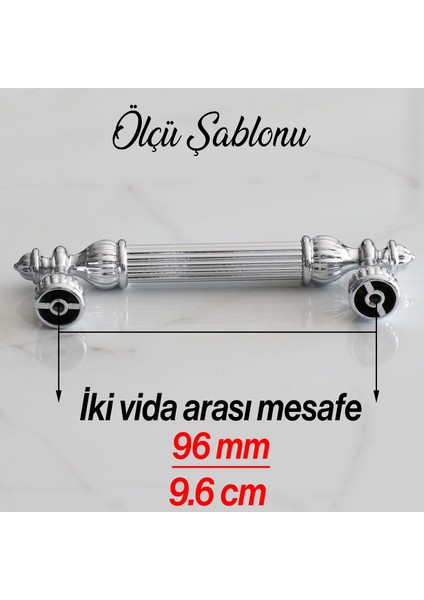 10 Adet Şah 96 mm Krom Renk Kulp Metal Mobilya Dolap Çekmece Kapak Mutfak Kulplar Kulbu Dolabı Kulpu modelleri