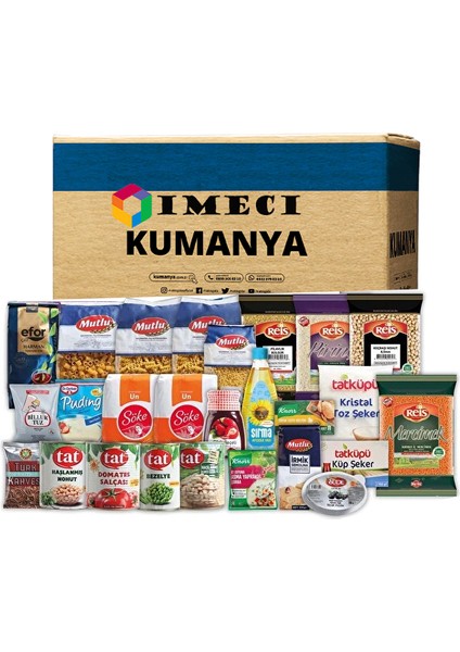 Ramazan Paketi Gıda Kumanya Yardım Erzak Kolisi Mega C