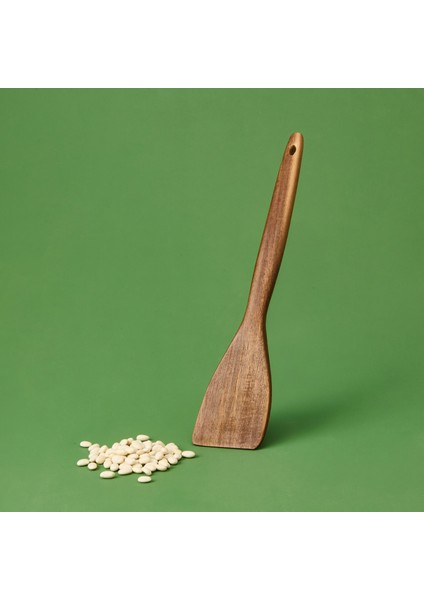 Handy Oval Akasya Servis Spatulası - Kahverengi - 34 cm