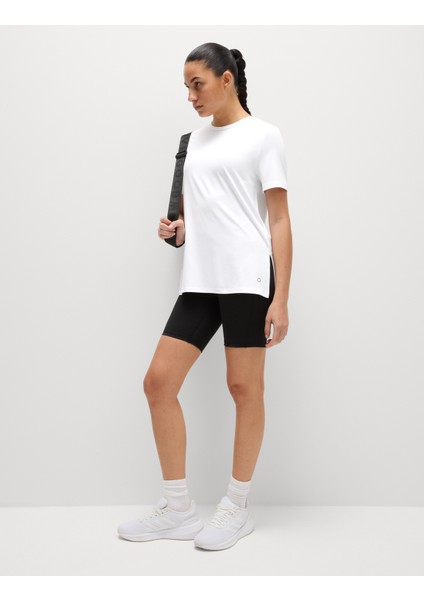 File Detaylı Kısa Kollu T-Shirt