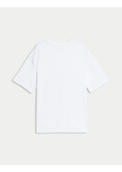 Saf Pamuklu Kısa Kollu T-Shirt (2-16 Yaş)