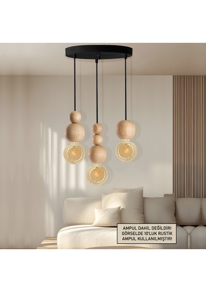 Siyah Sarkıt Avize Salon Yatak Odası Mutfak Modern Şık Lamba
