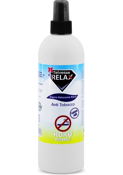 Relax Sigara Kokusu ve Kötü Koku Giderici Sprey Anti-Tobacco Oda Kokusu Hoş Orman Kokulu 400 ml