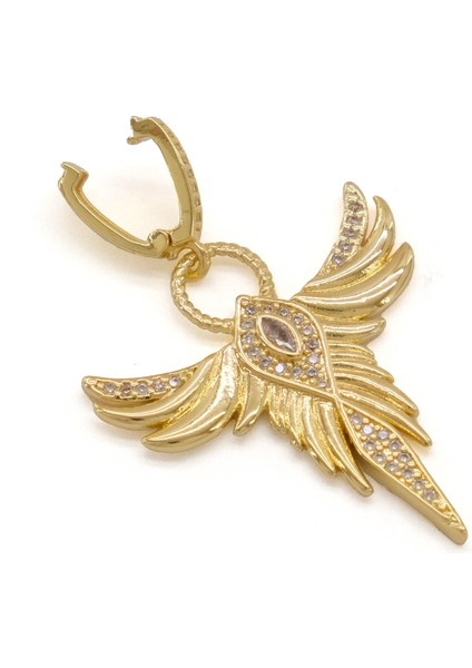 Ajda Charm Çelik Altın Kaplama Kadın Melek MODEL-CHR-123