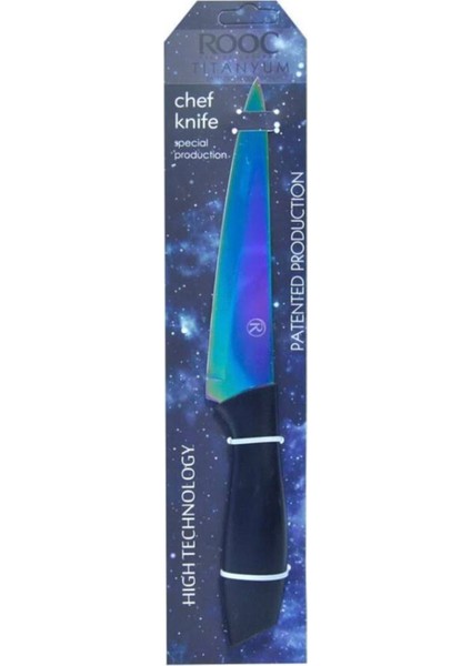 ST03 Titanyum Seri Şef Bıçağı - Renkli - 28 cm