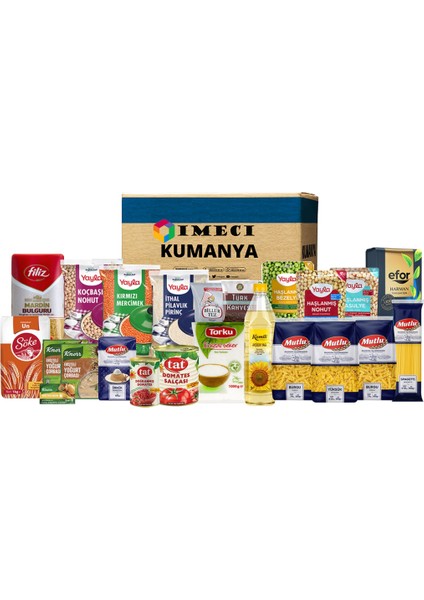 Ramazan Paketi Gıda Kumanya Yardım Erzak Kolisi Lezzet M