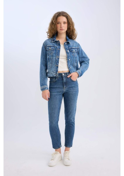 Regular Fit Jean Ceket D8665AX25SP