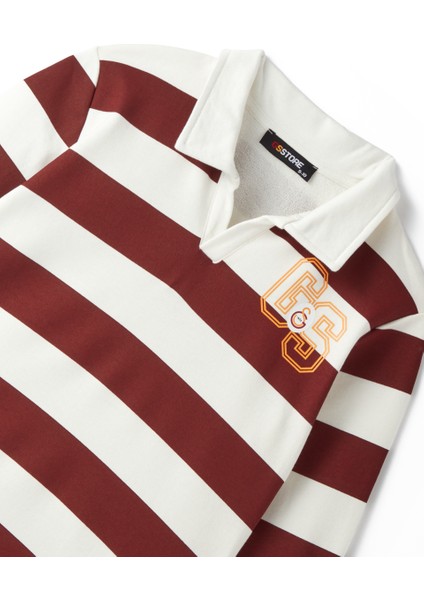 Galatasaray Çocuk Polo T-Shirt C242063 Kırmızı Beyaz Çizgili Tasarım fiyatları